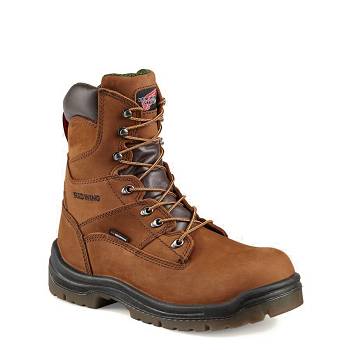 Red Wing King Toe 8-inch Safety Toe - Hnede Nepremokave Topanky Panske, RW180SK